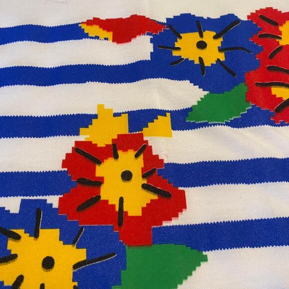 Minimalist 90s Blair floral striped tee - Picture 5 of 8